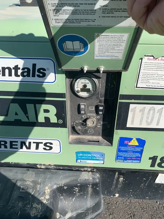2019 Sullair 185DPQ-KU-T3 Air Compressor