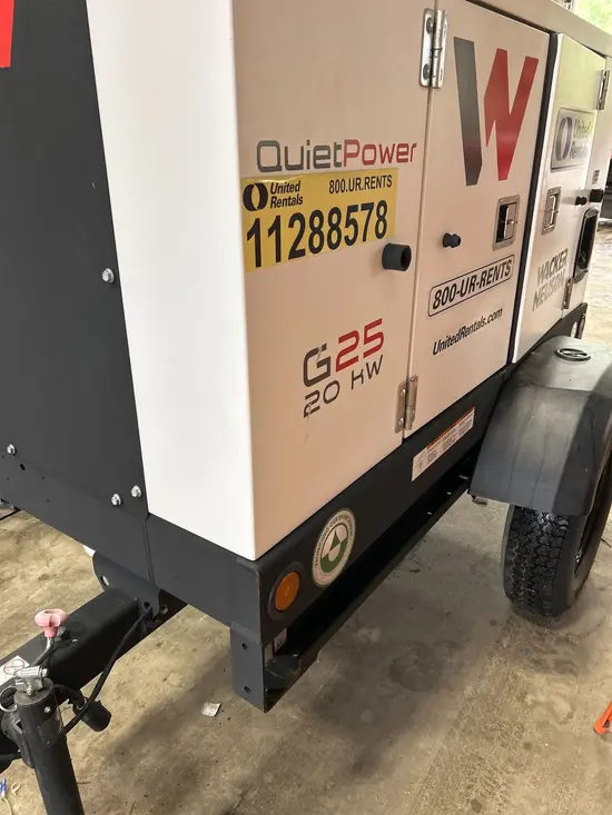 2021 Wacker Neuson G25 T4F Diesel Generator